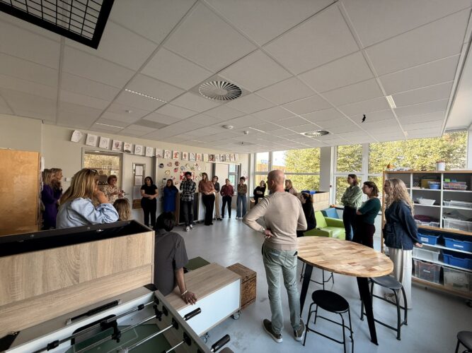 werkbezoek ministeries OCW en SZW bij Dak Ametist